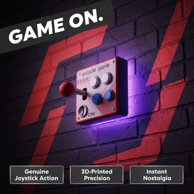 Gaming Console Buttons - Placa de Botão de Jogo Retro,