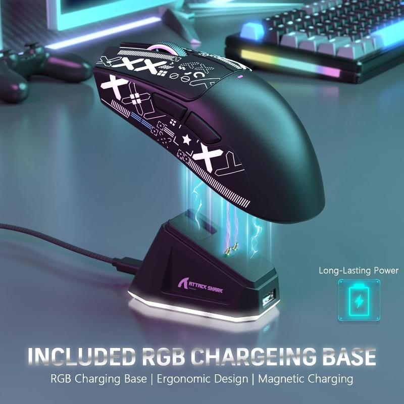 Mouse Gamer Sem Fio ATTACK SHA - Gaming Console Buttons avaliação e preço