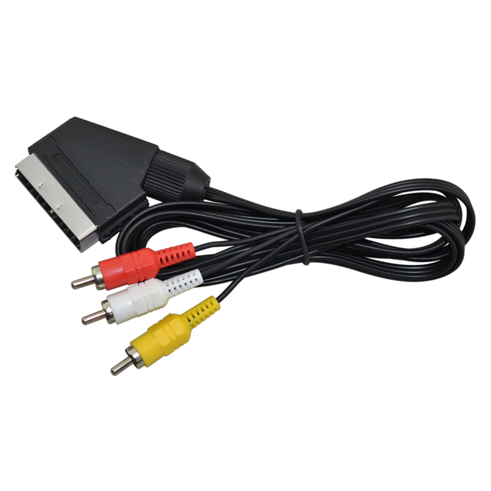 Cabo scart para 3 rca av tv ví - Gaming Console Latest avaliação e preço