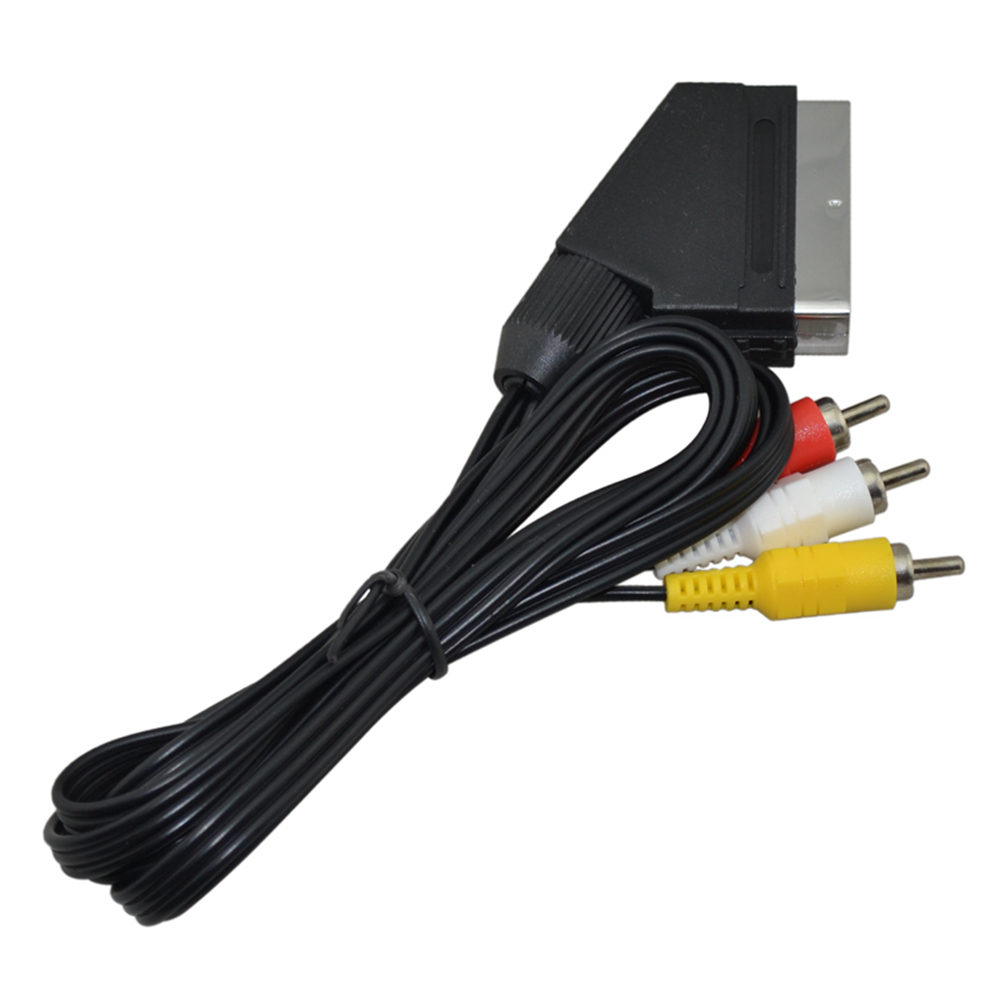 Cabo scart para 3 rca av tv ví - Gaming Console Latest avaliação e preço