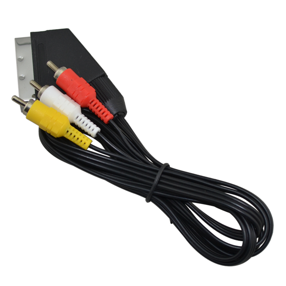 Cabo scart para 3 rca av tv ví - Gaming Console Latest avaliação e preço