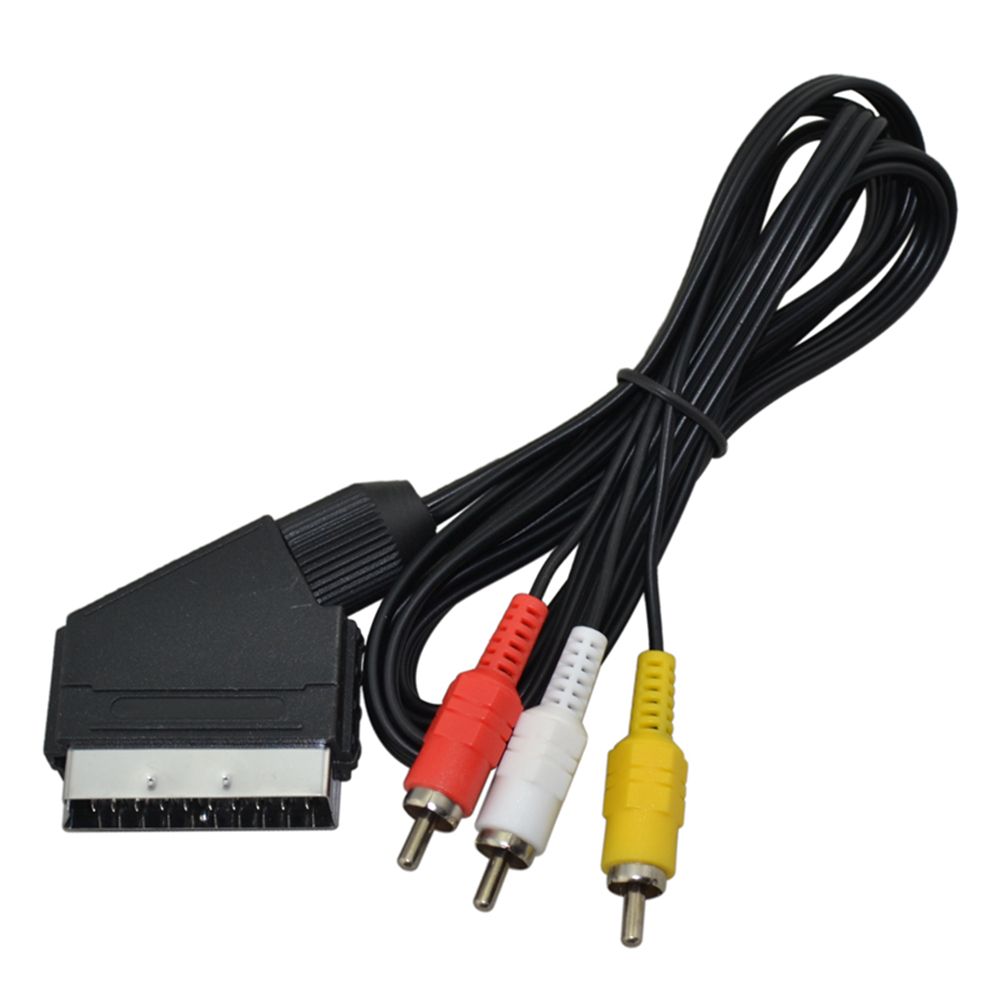 Cabo scart para 3 rca av tv ví - Gaming Console Latest avaliação e preço